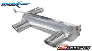 Zadní výfuk z nerezové oceli s koncovkou Oválná 150x105 OBLIQUE L+R Inoxcar racing OVBM.E46.150