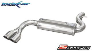 Zadní výfuk z nerezové oceli s koncovkou 2 x průměru 80 Racing Inoxcar racing BMX3.02.RA