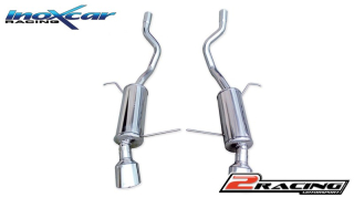 Zadní výfuk z nerezové oceli s koncovkou Oválná 120x80 mm L+R Inoxcar racing BMX5.02.120