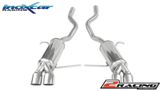 Zadní výfuk z nerezové oceli s koncovkou 2 x průměru 80 Racing L+R Inoxcar racing BMX5.02.RA
