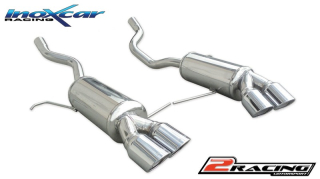 Zadní výfuk z nerezové oceli s koncovkou 2 x průměru 80 X-RACE L+R Inoxcar racing BMX5.02.XR80