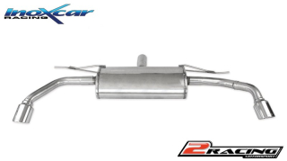 Zadní sportovní výfuk z nerezové oceli s koncovkou o průměru 90 X-RACE L+R Inoxcar racing BMX5.03.XR90