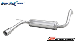 Zadní sportovní výfuk z nerezové oceli s koncovkou o průměru 80 Inoxcar racing CIC1.01.80