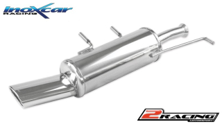 Zadní výfuk z nerezové oceli s koncovkou Oválná 120x80 mm Inoxcar racing CIC4.02.120