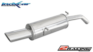 Zadní tlumič s oválnou koncovkou výfuku 120x80 mm Inoxcar racing CIDS.01.120