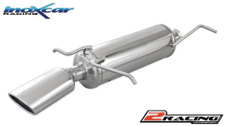 Zadní výfuk z nerezové oceli s koncovkou Oválná 120x80 mm Inoxcar racing CIXSA.02.120