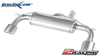 Zadní tlumič s oválnou koncovkou výfuku 120x80 mm P+L Inoxcar racing MEA.10.120