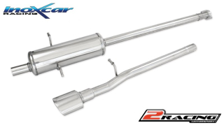 Zadní tlumič s oválnou koncovkou výfuku 120x80 mm Inoxcar racing MEA.02.120