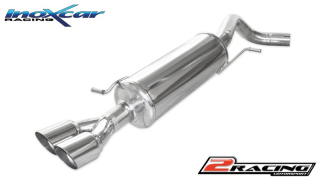 Zadní tlumič koncovkou výfuku 2 x průměru 80 Racing Inoxcar racing WPO.21.RA