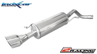 Zadní tlumič koncovkou výfuku 2 x průměru 80 X-RACE Inoxcar racing WPO.21.XR80