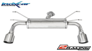 Zadní tlumič s koncovkou průměr 102 Racing P+L Inoxcar racing F124.01.10RA