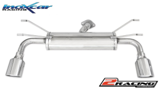 Zadní tlumič s koncovkou o průměru 100 X-RACE P+L Inoxcar racing F124.01.XR10