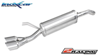 Zadní tlumič koncovkou výfuku 2 x průměru 80 Racing Inoxcar racing FIBR.06.RA