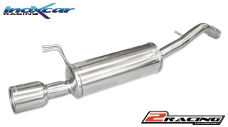 Zadní sportovní výfuk z nerezové oceli s koncovkou o průměru 102 - assembly only on the model bez cutting on the bumper; Inoxcar racing FIBR.07.102