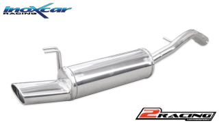 Zadní výfuk z nerezové oceli s koncovkou Oválná 120x80 mm - assembly only on the model bez cutting on the bumper; Inoxcar racing FIBR.07.120