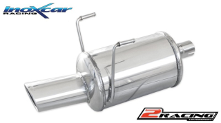 Zadní tlumič s oválnou koncovkou výfuku 90x70 mm Inoxcar racing FICQ.11.90