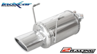 Zadní tlumič s oválnou koncovkou výfuku 120x80 mm Inoxcar racing FICQ.11.120