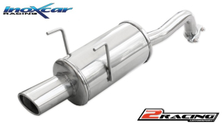 Zadní tlumič s oválnou koncovkou výfuku 90x70 mm Inoxcar racing FICQ.02.90