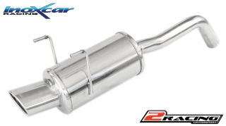 Zadní tlumič s oválnou koncovkou výfuku 120x80 mm Inoxcar racing FICQ.02.120