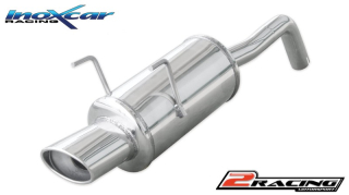 Zadní tlumič s oválnou koncovkou výfuku 120x80 mm Inoxcar racing FIPA.02.120