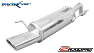 Zadní tlumič s oválnou koncovkou výfuku 120x80 mm - assembly only on model společně shollow (cavity) in the spoiler of serial bumber Inoxcar racing FIPN.18.120