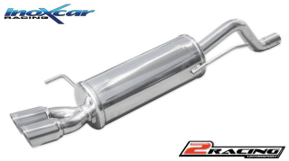 Zadní tlumič koncovkou výfuku 2 x průměru 70 Racing - assembly only on model společně shollow (cavity) in the spoiler of serial bumber Inoxcar racing FIPN.18.70