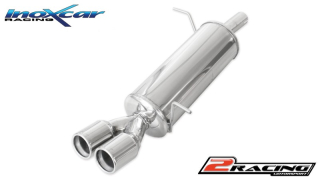 Zadní tlumič koncovkou výfuku 2 x průměru 80 Inoxcar racing FOFI.19.80D