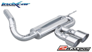 Zadní s tlumiče společně scentral koncovka 2 x průměru 102 Racing Inoxcar racing FOFO.10.102R