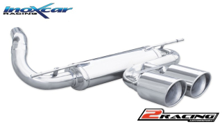Zadní s tlumiče společně scentral koncovka 2 x průměru 110 X-RACE Inoxcar racing FOFO.10.XR11