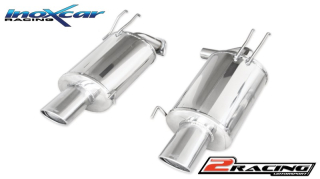 Zadní výfuk z nerezové oceli s koncovkou Oválná 120x80 mm L+R Inoxcar racing HOAC.01.120