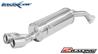 Zadní tlumič koncovkou výfuku 2 x průměru 80 Inoxcar racing PE208.02.80