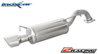 Zadní tlumič s oválnou koncovkou výfuku 120x80 mm Inoxcar racing HYCO.01.120