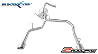 Zadní tlumič s oválnou koncovkou výfuku 120x80 mm P+L Inoxcar racing KISO.01.120