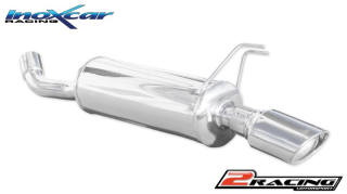 Zadní výfuk z nerezové oceli s koncovkou Oválná 120x80 mm Inoxcar racing LADE.08.120