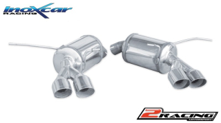 Zadní tlumič koncovkou výfuku 2 x průměru 80 Racing P+L Inoxcar racing MASE.01.80