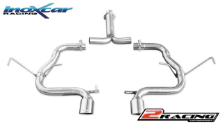 Zadní bez s tlumiče společně scentral koncovka 2 x průměru 80 Racing Inoxcar racing MICO.04.RA