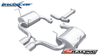 Zadní s tlumiče společně scentral koncovka 2 x průměru 80 Racing Inoxcar racing MICO.03.RA