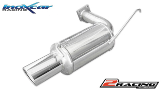Zadní tlumič s koncovkou o průměru 100 X-RACE Inoxcar racing MILA.02.XR10
