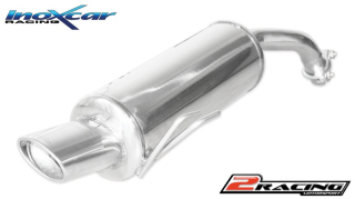 Zadní tlumič s oválnou koncovkou výfuku 120x80 mm Inoxcar racing MICZT.01.120