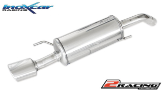 Zadní s tlumiče společně sOválná koncovka 120x80 mm Inoxcar racing OPAD.01.120