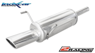 Zadní výfuk z nerezové oceli s koncovkou Oválná 120x80 mm Inoxcar racing OPAS.27.120