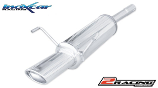 Zadní tlumič s oválnou koncovkou výfuku 120x80 mm Inoxcar racing OPAS.29.120
