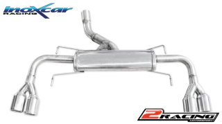 Zadní tlumič koncovkou výfuku 2 x průměru 80 P+L Inoxcar racing OPGT.01.80