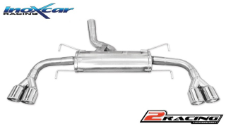 Zadní tlumič koncovkou výfuku 2 x průměru 80 X-RACE P+L Inoxcar racing OPGT.01.XR80