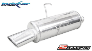 Zadní tlumič s oválnou koncovkou výfuku 120x80 mm Inoxcar racing PE106.07.120