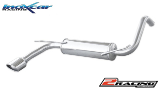 Zadní výfuk z nerezové oceli s koncovkou Oválná 120x80 mm Inoxcar racing PE107.01.120