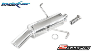 Zadní výfuk z nerezové oceli s koncovkou Oválná 120x80 mm Inoxcar racing PE206.18.120