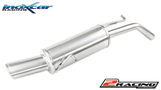 Zadní tlumič s oválnou koncovkou výfuku 120x80 mm Inoxcar racing PE207.03.120