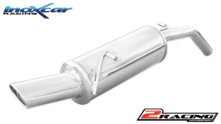 Zadní tlumič s oválnou koncovkou výfuku 120x80 mm Inoxcar racing PE207.06.120