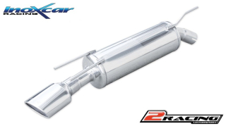 Zadní výfuk z nerezové oceli s koncovkou Oválná 120x80 mm Inoxcar racing OPCA.02.120
